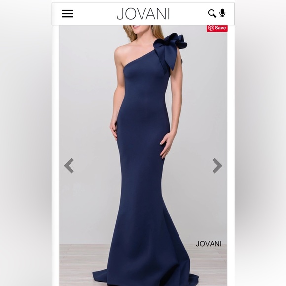 Jovani dress Brand- new with tags Navy - Picture 1 of 1